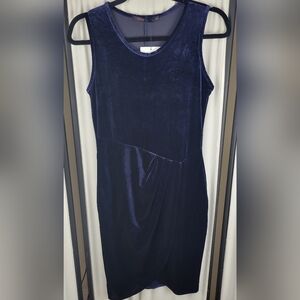 Fraiche by J‎ Velvet Tulip Dress, Royal Blue, Size M, NWT